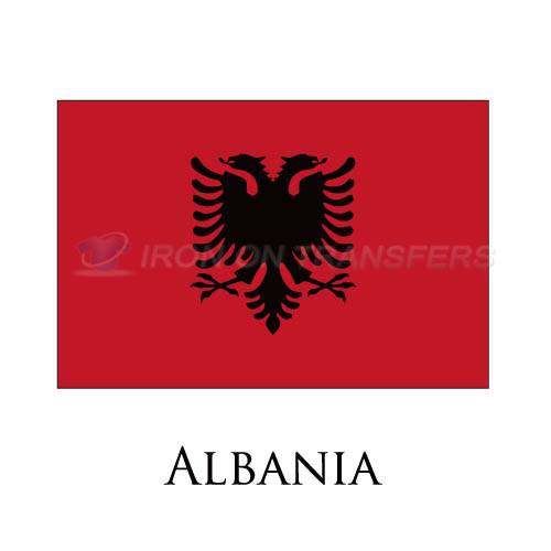 Albania flag Iron-on Stickers (Heat Transfers)NO.1810